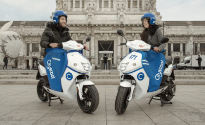 Cityscoot: arriva a Milano il nuovo scooter sharing a emissioni zero